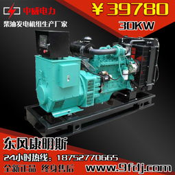 厂家现货直销30千瓦家用小型柴油发电机组 东风康明斯动力与斯坦福电机的低耗高效之选